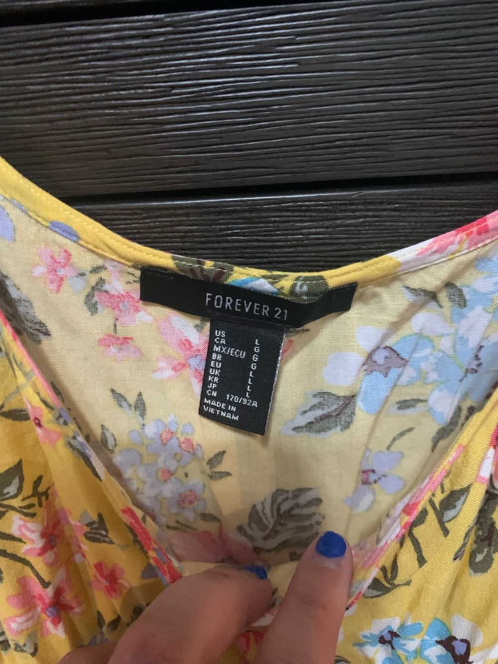 Forever 21 Yellow Floral Spaghetti-Strap Camisole - Picture 2 of 3